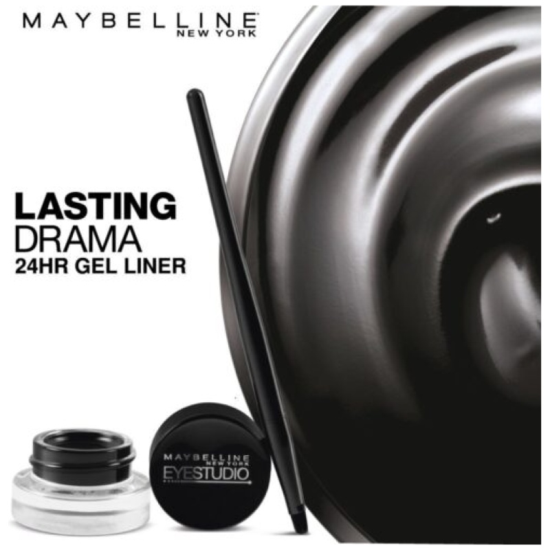 Maybelline Lasting Drama Gel Eye Liner, Blackest Black, Waterproof - Image 4