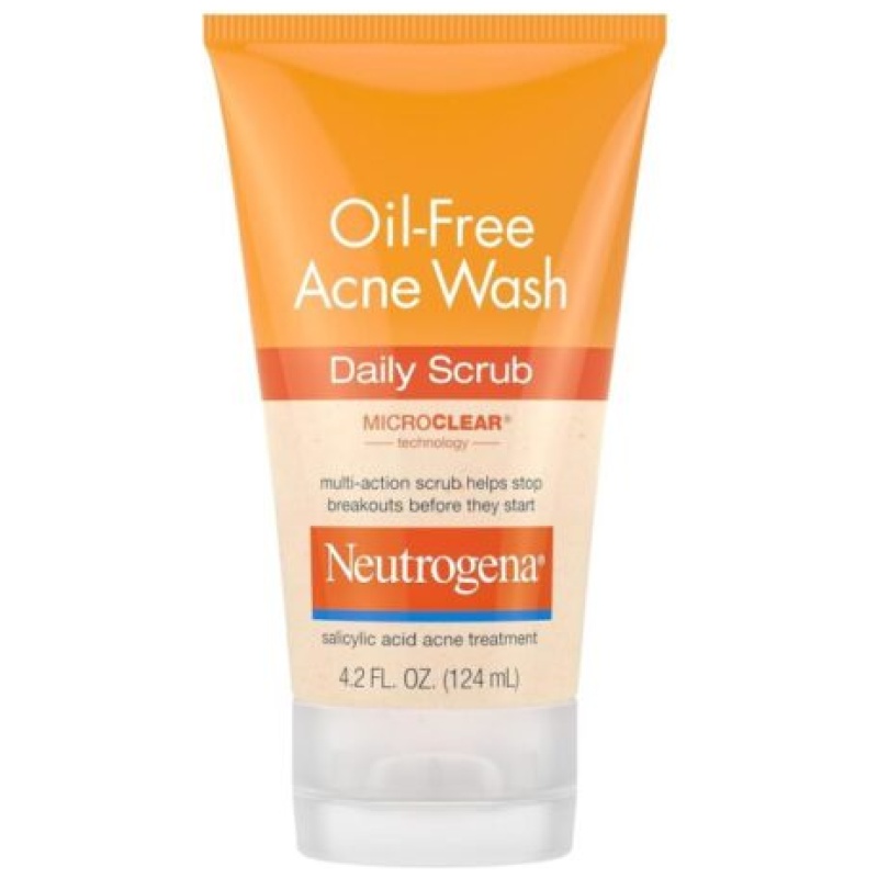 Neutrogena Oil-Free Acne Face Scrub, 2% Salicylic Acid