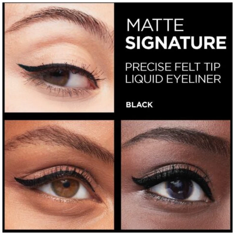 L'Oreal Matte Signature Liquid Eyeliner (Black) - Image 5