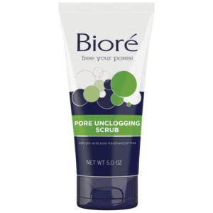 Bioré Pore Unclogging Scrub, Removes Excess Dirt and Oils, with Salicylic Acid