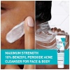 CeraVe Acne Foaming Cream Wash | Face and Body Acne Wash with Benzoyl Peroxide 10% Maximum Strength - Image 2