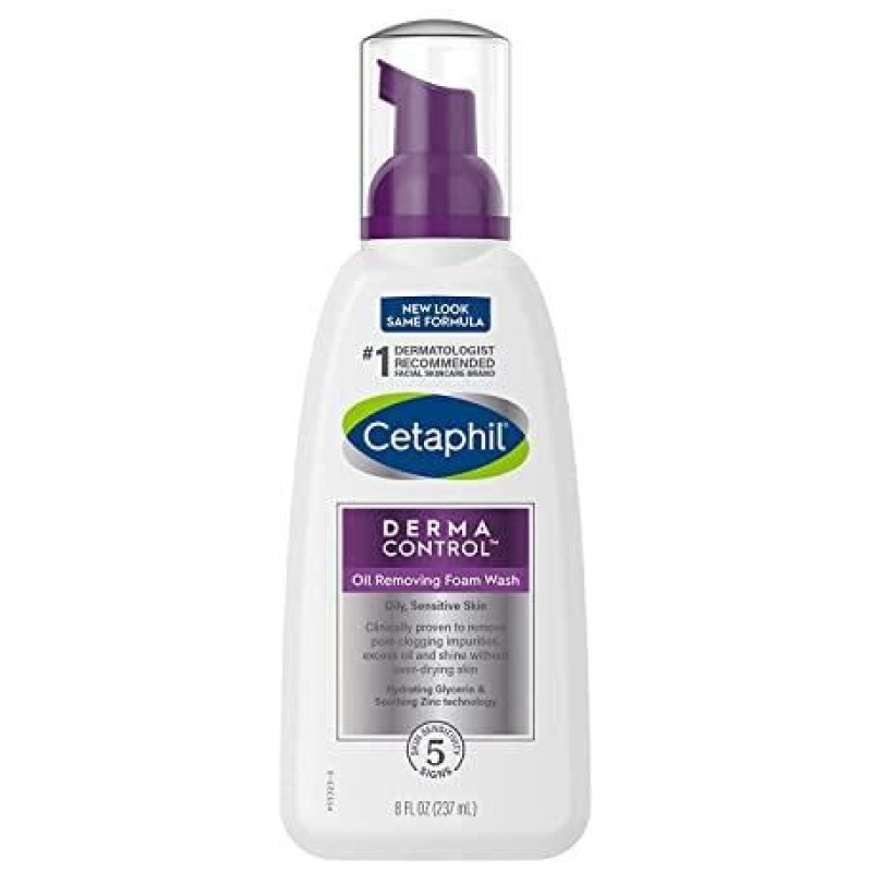 Cetaphil Oil Removing Foam Wash, Fragrance Free Formula