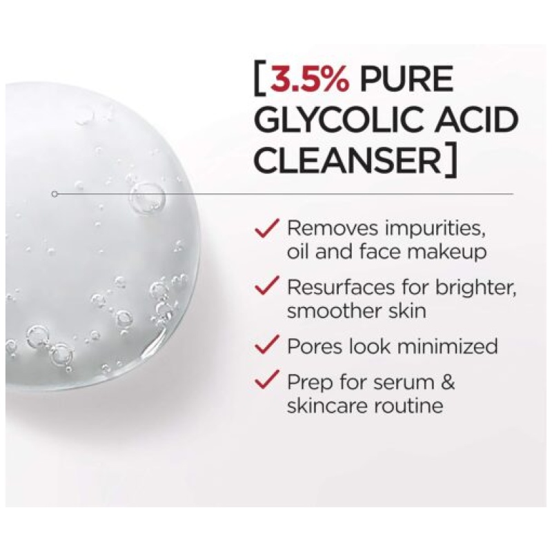 L'Oréal Revitalift Bright Reveal Anti-Aging Facial Cleanser with Glycolic Acid - Image 4