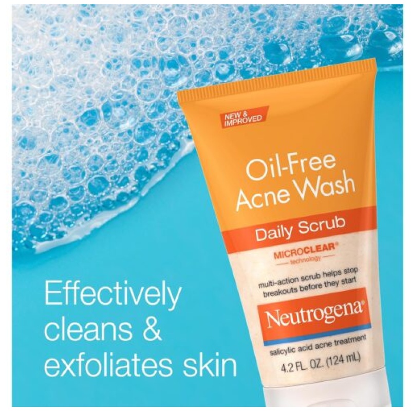 Neutrogena Oil-Free Acne Face Scrub, 2% Salicylic Acid - Image 3
