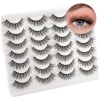 Newcally False Cat Eyes Wispy Natural Faux Mink Lashes 14 Pairs Multipack - Image 2