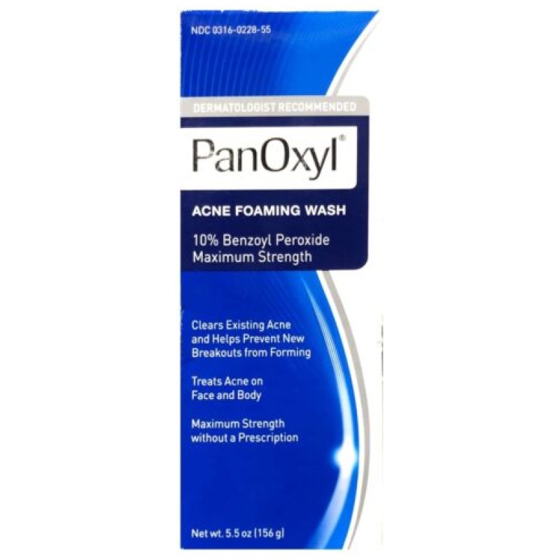 PanOxyl Acne Foaming Wash Benzoyl Peroxide 10% Maximum Strength