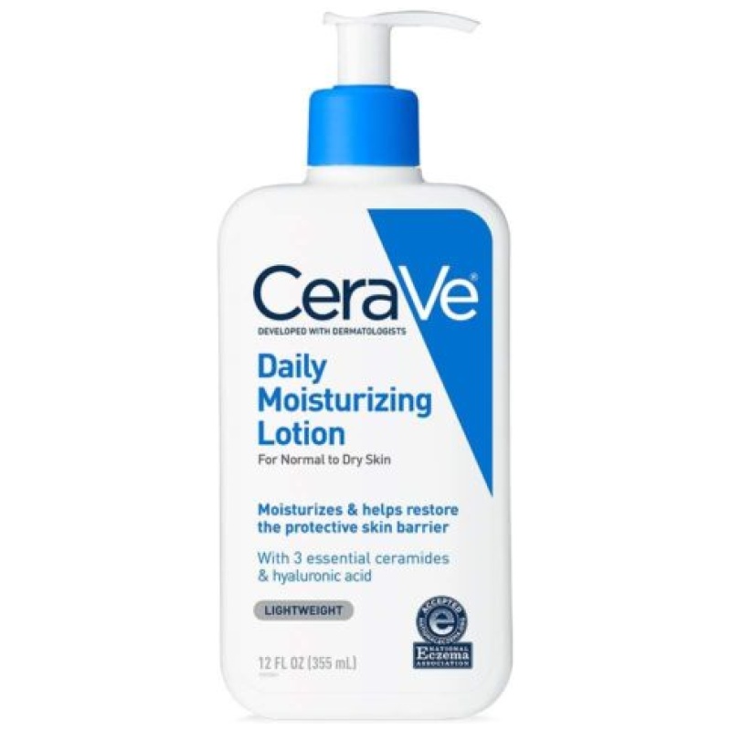 CeraVe Daily Moisturizing Lotion for Dry Skin, Body & Facial Moisturizer with Hyaluronic Acid and Ceramides