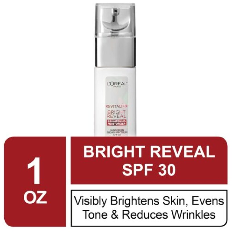 L'Oréal Revitalift Bright Reveal Anti-Aging Day Cream SPF 30 with Glycolic Acid, Vitamin C & Pro-Retinol to Reduce Wrinkles & Brighten Skin - Image 2