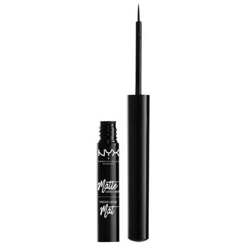 NYX PROFESSIONAL Makeup Vivid Matte Liquid Liner, Smear-Resistant Eyeliner with Precise Tip - Black