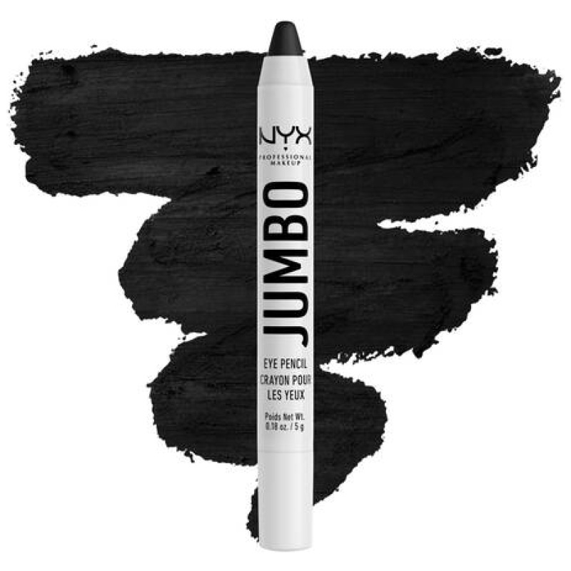 NYX PROFESSIONAL Makeup Jumbo Eye Pencil, Eyeshadow & Eyeliner Pencil - Black Bean