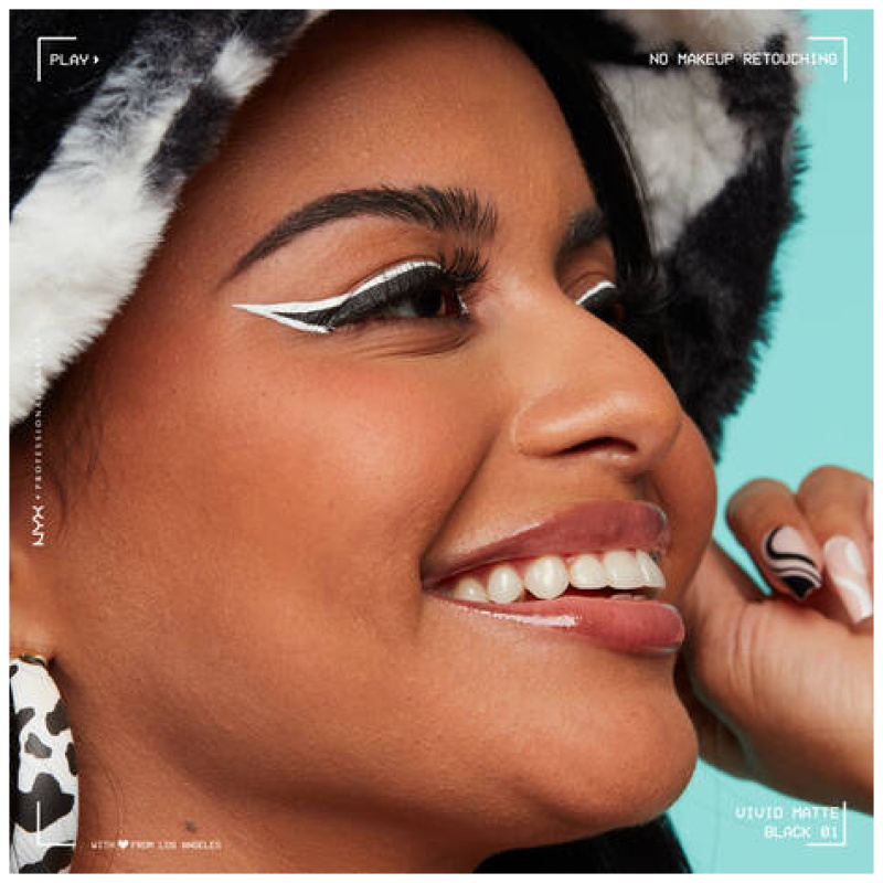 NYX PROFESSIONAL Makeup Vivid Matte Liquid Liner, Smear-Resistant Eyeliner with Precise Tip - White - Image 4