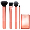 Real Techniques Flawless Base Brush Set With Ultra Plush Custom Cut Synthetic Bristles,5 Pieces