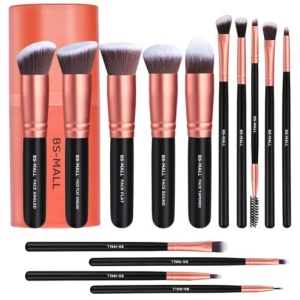 BS-MALL Premium Kabuki Synthetic Makeup 14 Pcs Brush Set