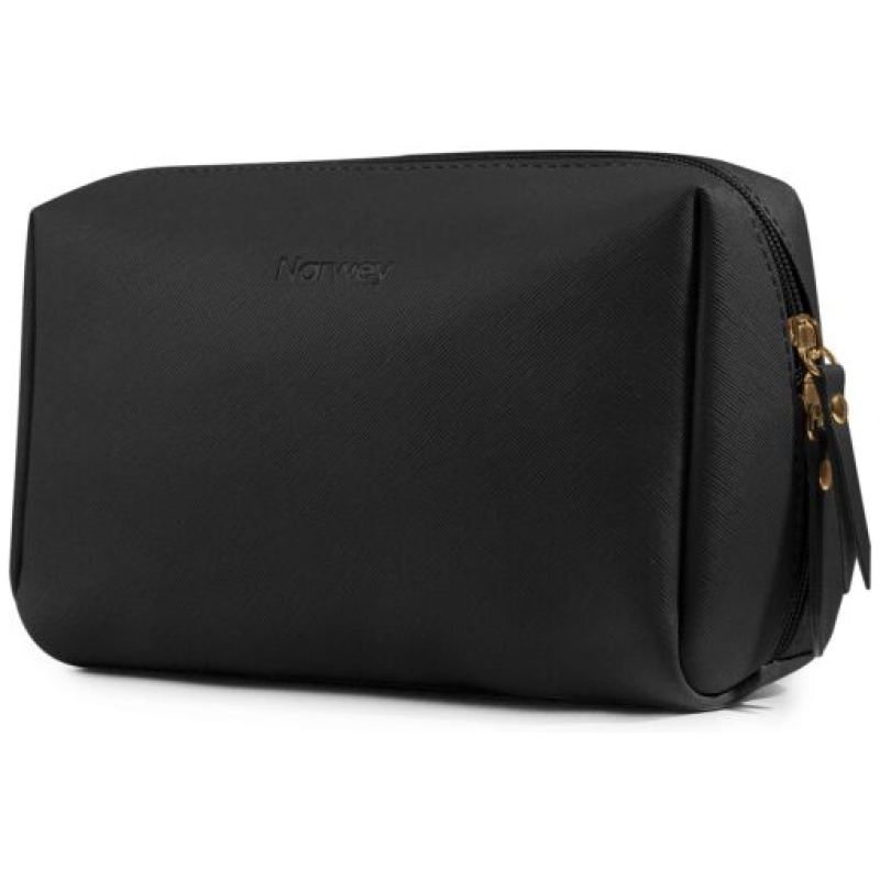 Narwey Large Vegan Leather Makeup Bag