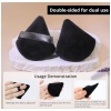 BeautyBar Triangle Powder Puff Makeup Sponge - Black - Image 2