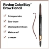 Revlon Colorstay Eyebrow Pencil, with Spoolie in Dark Brown - Image 3