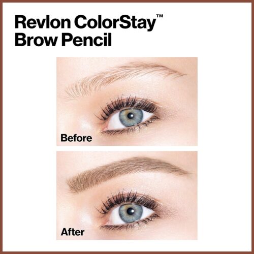 Revlon Colorstay Eyebrow Pencil, with Spoolie in Dark Brown - Image 4