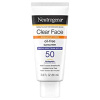 Neutrogena Clear Face Liquid Lotion Sunscreen for Acne-Prone Skin, Broad Spectrum SPF 50 UVA/UVB Protection