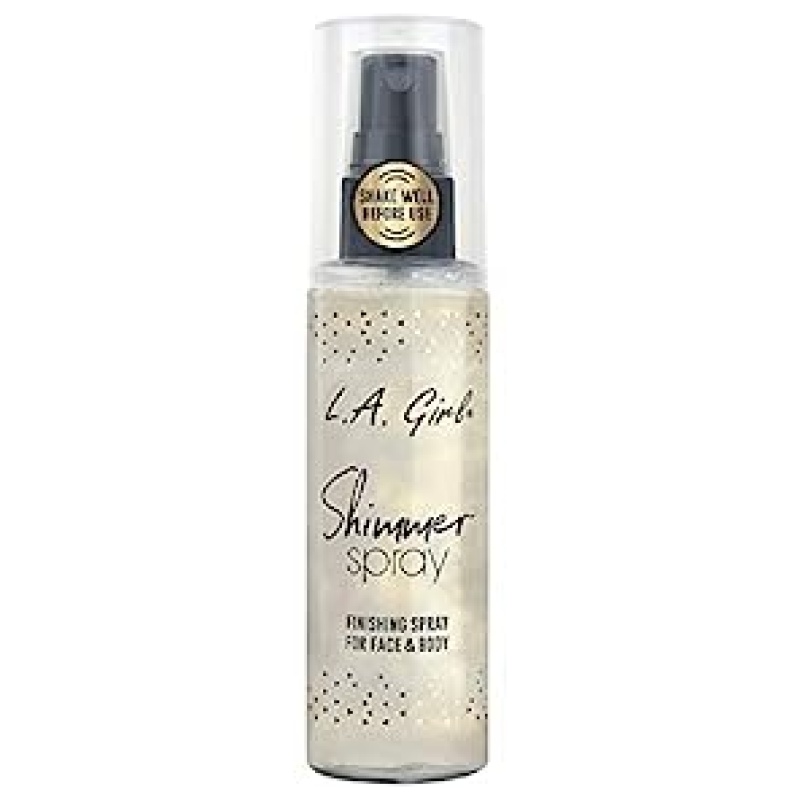 L.A. Girl Shimmer Finishing Spray For Face & Body, Gold