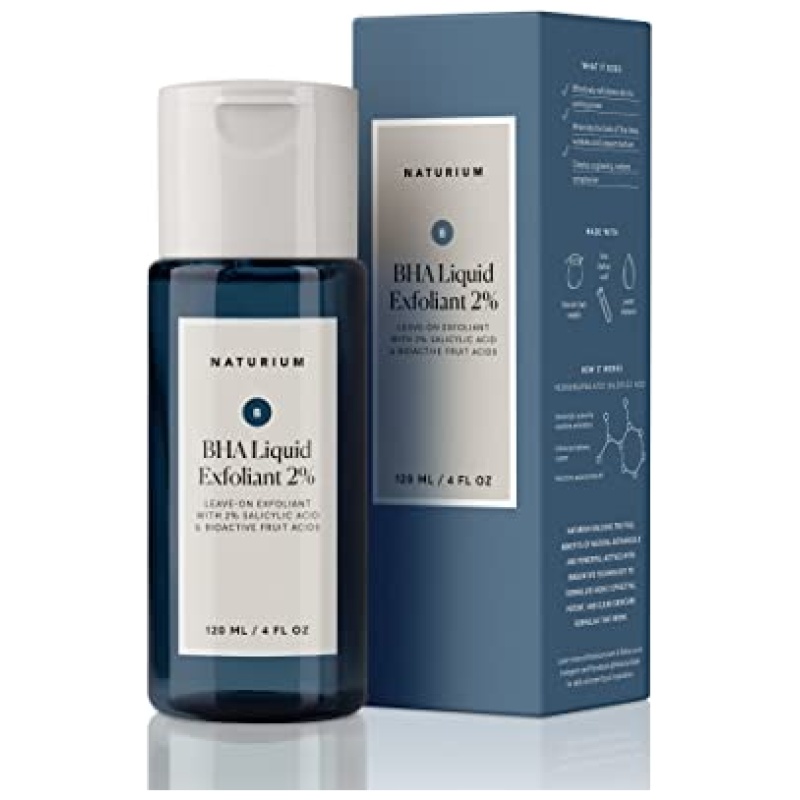 Naturium BHA Liquid Exfoliant 2%, Leave-on Face & Skin Care Exfoliating Pore Treatment with Salicylic Acid & Bioactive Fruit Acids - Image 3