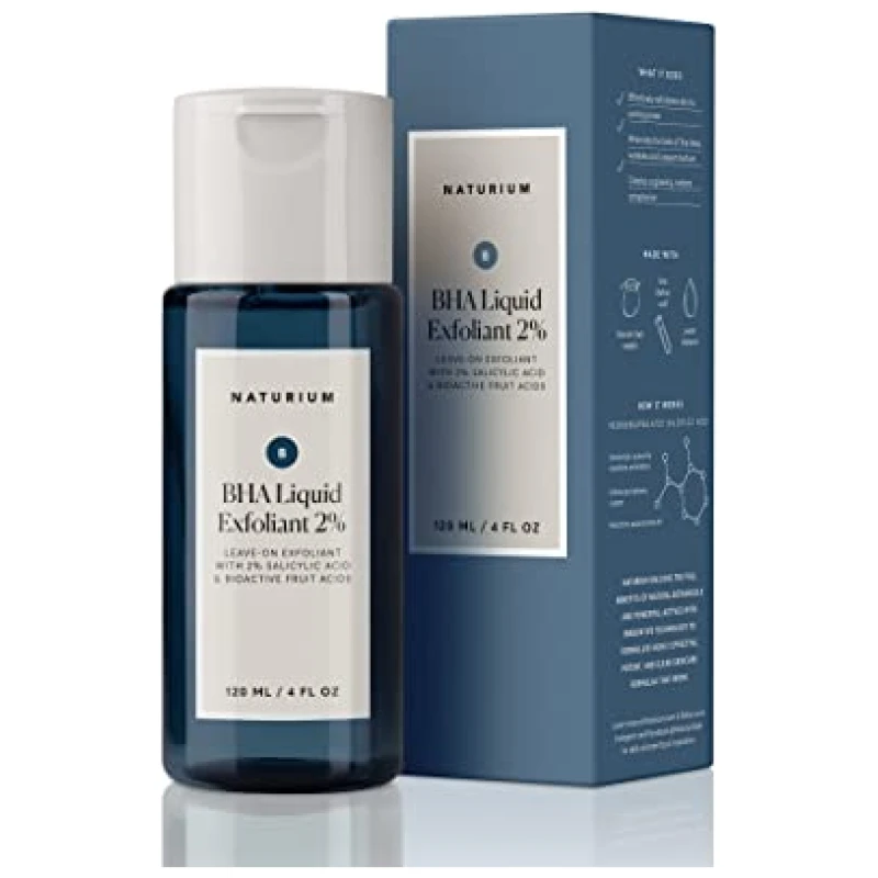 Naturium BHA Liquid Exfoliant 2%, Leave-on Face & Skin Care Exfoliating Pore Treatment with Salicylic Acid & Bioactive Fruit Acids - Image 3