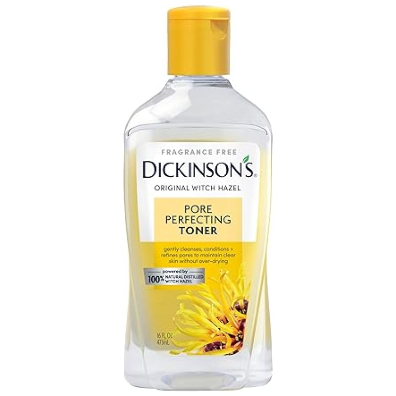 Dickinson's Original Witch Hazel Pore Perfecting Toner, 100% Natural, Fragrance free