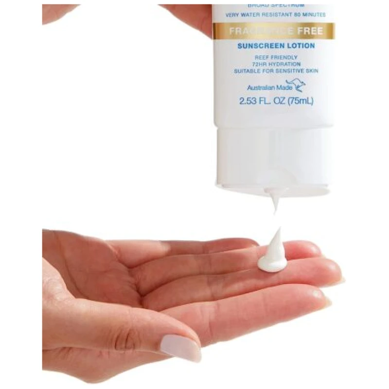 Bondi Sands Fragrance Free Daily Sunscreen Face Lotion SPF 50 | Hydrating UVA + UVB Protection, Non-Greasy, Gentle, Water Resistant - Image 3
