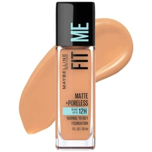 Maybelline Fit Me Matte + Poreless Liquid Oil-Free Foundation - WARM HONEY 322