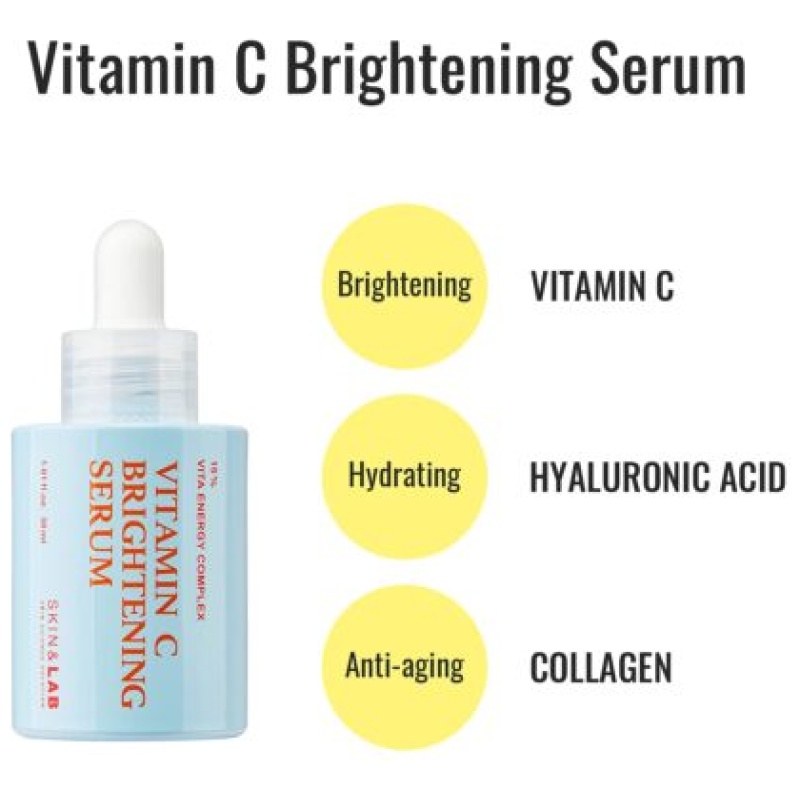 SKIN & LAB Vitamin C Brightening Serum 30ml - Image 4