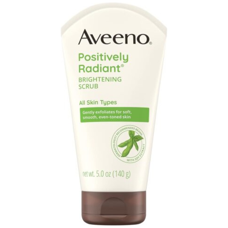 Aveeno Positively Radiant Skin Brightening Exfoliating Daily Facial Scrub