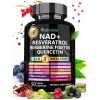 NAD Supplement. Longevity Formula with Liposomal NAD+, Trans Resveratrol, Quercetin, Berberine, Betaine Anhydrous, Grape Seed, Fisetin. NAD Resveratrol Supplement with Berberine 90 Capsules
