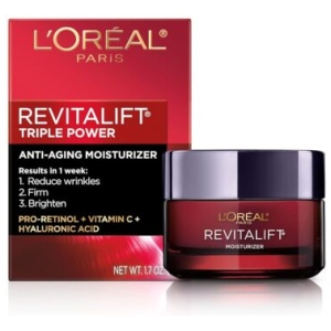 L`OREAL Paris Revitalift Triple Power Anti-Aging Face Moisturizer, Pro Retinol +Vitamin C+Hyaluronic Acid