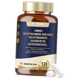 TOTARIA HEALTH NMNH NICOTINAMIDE RIBOSIDE NOCOTINAMIDE QUERCETIN RESVERATROL NAD+LEVELS ANTI AGING SUPPORT