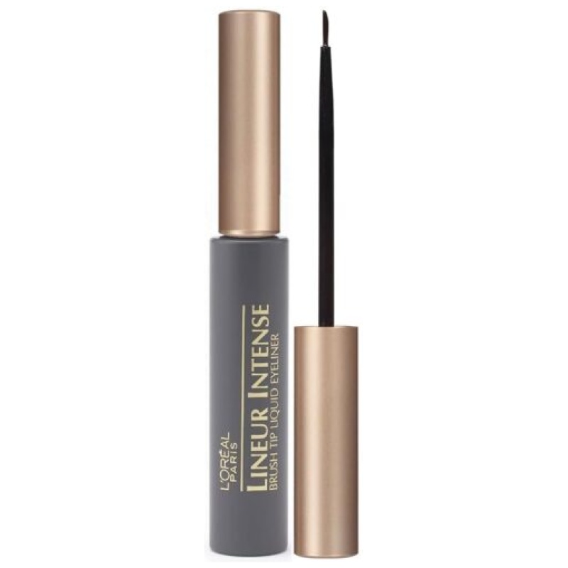 L'Oreal Paris Lineur Intense Brush Tip Liquid Eyeliner, Black, 0.24 fl; oz;7ml