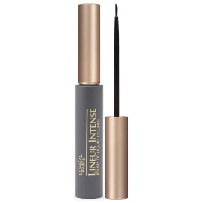 L'Oreal Paris Lineur Intense Brush Tip Liquid Eyeliner, Black, 0.24 fl; oz;7ml