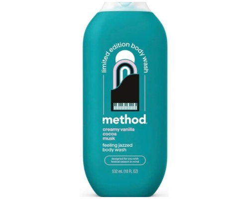 Method Limited Edition Body Wash, Feeling Jazzed with notes of Creamy Vanilla, Cocoa, and Musk