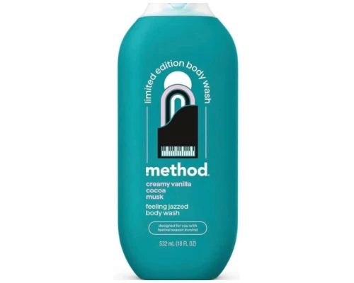 Method Limited Edition Body Wash, Feeling Jazzed with notes of Creamy Vanilla, Cocoa, and Musk