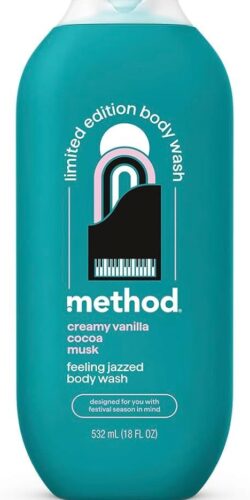 Method Limited Edition Body Wash, Feeling Jazzed with notes of Creamy Vanilla, Cocoa, and Musk