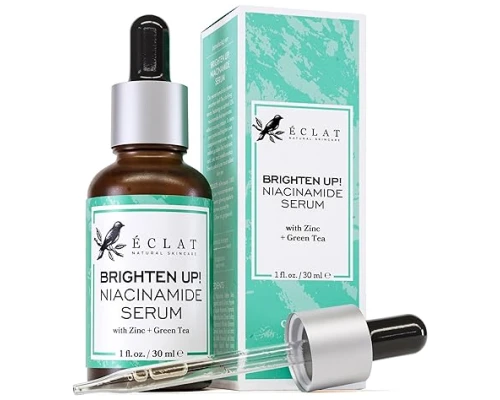 Eclat Natural Skincare BRIGHTEN UP! Niacinamide Serum with zinc +green tea