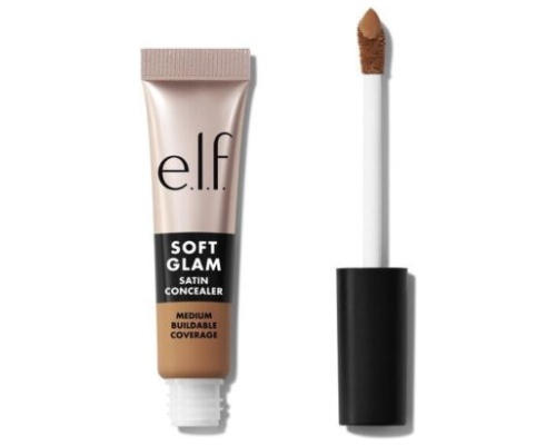 S oft Glam satin concealer  medium buildable coverage