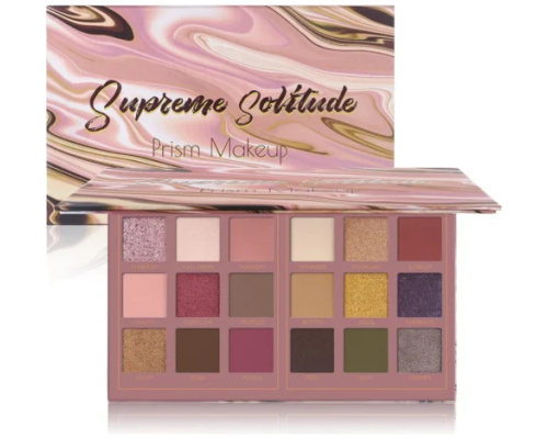 Prism Makeup Matte Eyeshadow Palette Pro 18 Colors Pigmented  Solitude